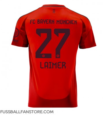 Bayern Munich Konrad Laimer #27 Replik Heimtrikot 2024-25 Kurzarm